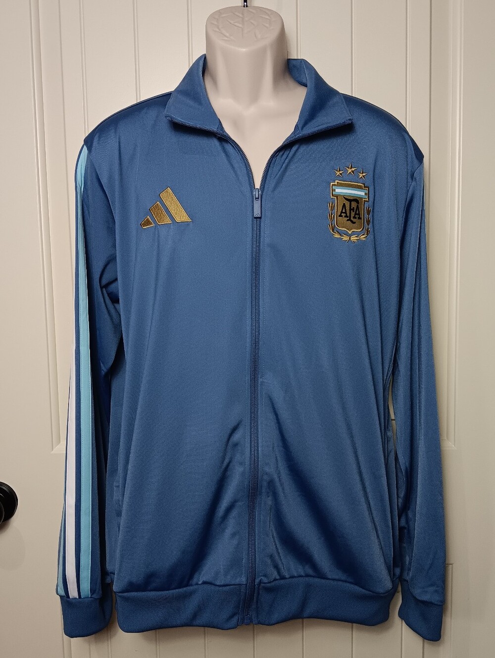 Adidas AFA Argentina National Team Home Alphaskin Full-Zip Track Top JZ6289 Sz L